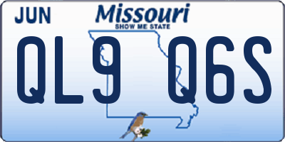 MO license plate QL9Q6S