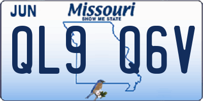 MO license plate QL9Q6V