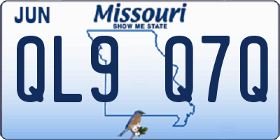 MO license plate QL9Q7Q