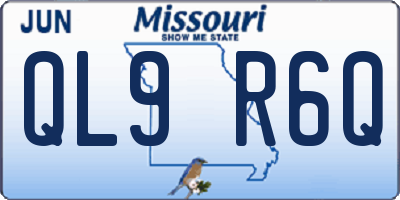 MO license plate QL9R6Q