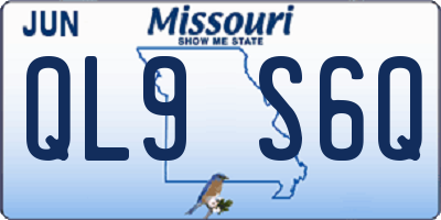 MO license plate QL9S6Q