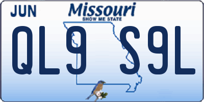 MO license plate QL9S9L