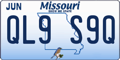MO license plate QL9S9Q