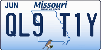 MO license plate QL9T1Y