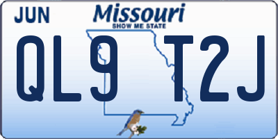 MO license plate QL9T2J
