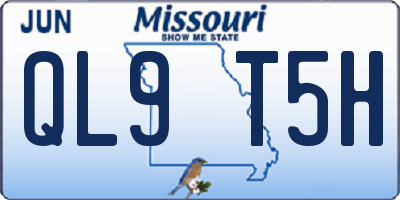 MO license plate QL9T5H