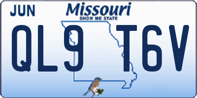 MO license plate QL9T6V
