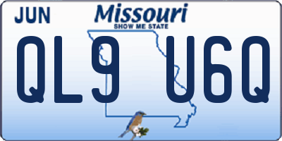 MO license plate QL9U6Q