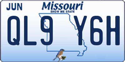 MO license plate QL9Y6H
