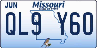 MO license plate QL9Y6O