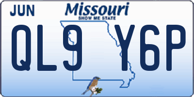 MO license plate QL9Y6P
