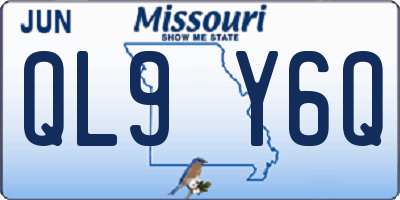 MO license plate QL9Y6Q