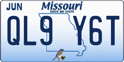 MO license plate QL9Y6T
