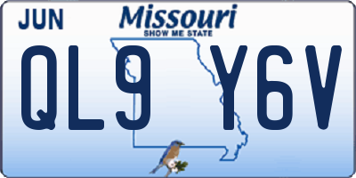 MO license plate QL9Y6V
