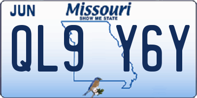 MO license plate QL9Y6Y