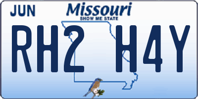 MO license plate RH2H4Y