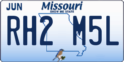 MO license plate RH2M5L