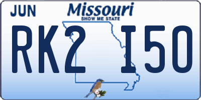 MO license plate RK2I5O