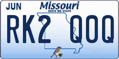 MO license plate RK2Q0Q
