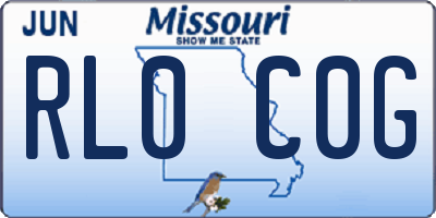 MO license plate RL0C0G