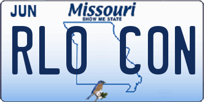 MO license plate RL0C0N
