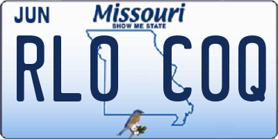 MO license plate RL0C0Q