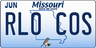 MO license plate RL0C0S
