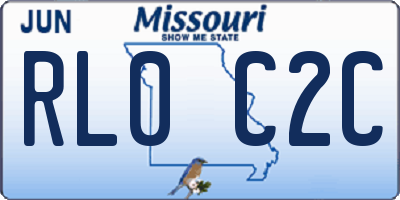 MO license plate RL0C2C