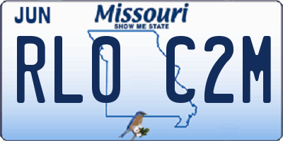 MO license plate RL0C2M