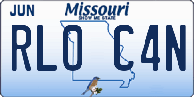 MO license plate RL0C4N