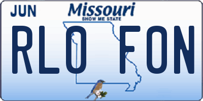 MO license plate RL0F0N