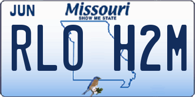 MO license plate RL0H2M