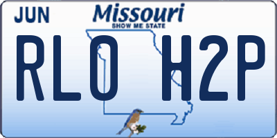 MO license plate RL0H2P