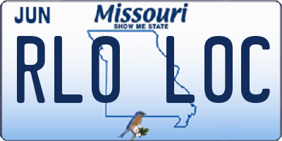 MO license plate RL0L0C