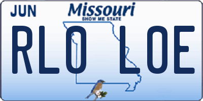 MO license plate RL0L0E