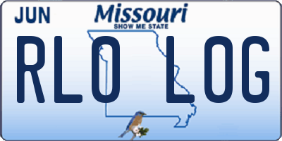 MO license plate RL0L0G