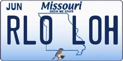 MO license plate RL0L0H