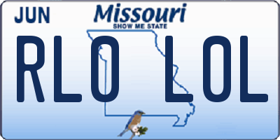MO license plate RL0L0L
