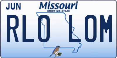 MO license plate RL0L0M