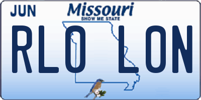 MO license plate RL0L0N