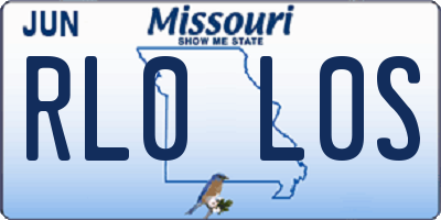 MO license plate RL0L0S