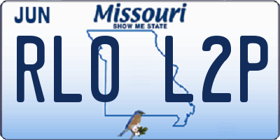MO license plate RL0L2P