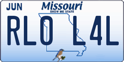 MO license plate RL0L4L