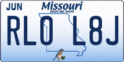 MO license plate RL0L8J