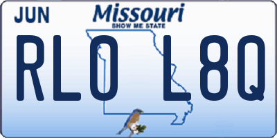 MO license plate RL0L8Q