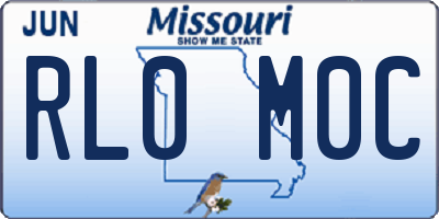 MO license plate RL0M0C
