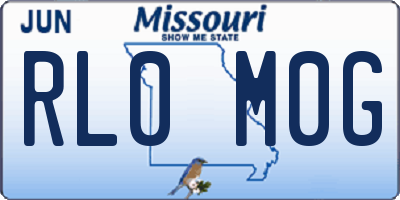 MO license plate RL0M0G