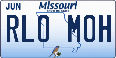 MO license plate RL0M0H