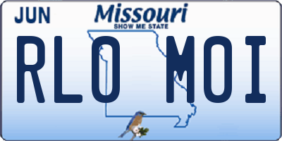 MO license plate RL0M0I