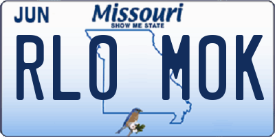 MO license plate RL0M0K